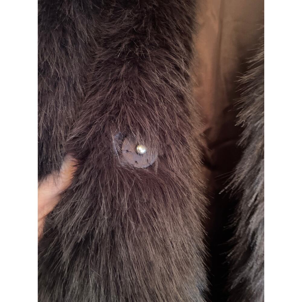 GAP FAUX FUR JACKET SMALL - Picture 7 of 10